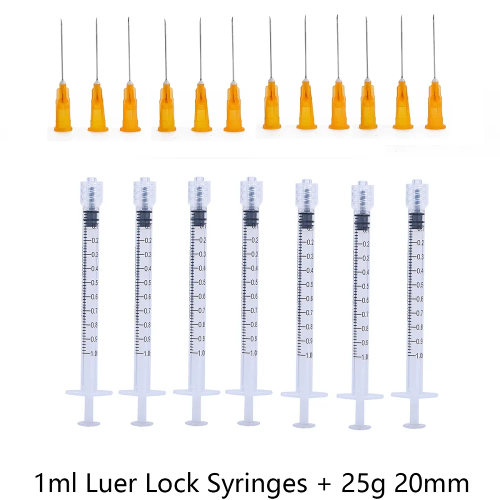 1ml Luer Lock Syringes 25G x 1"