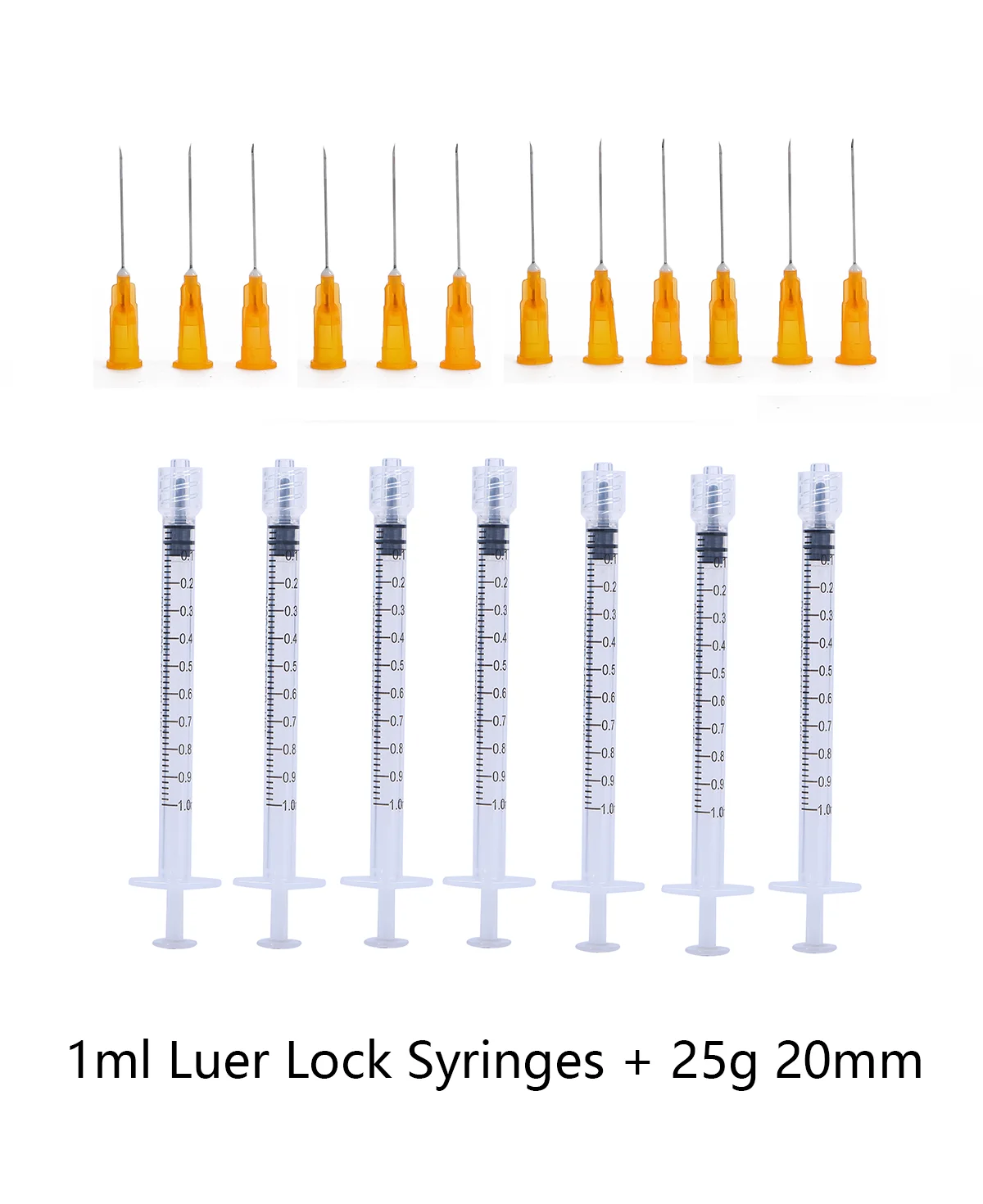1ml Luer Lock Syringes 25G x 1"