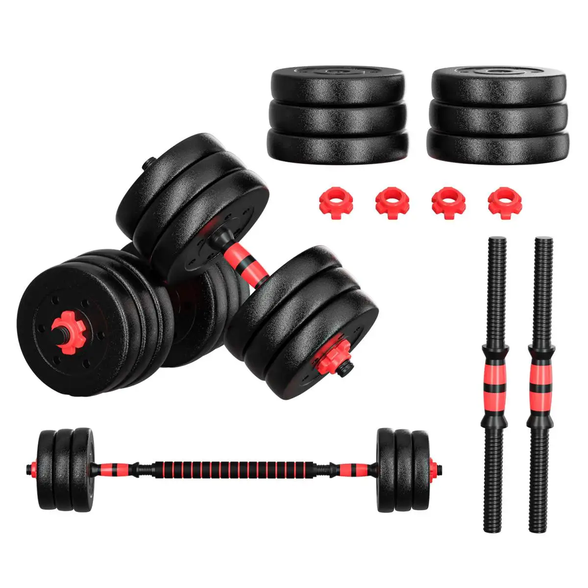 30Kgs Set Adjustable Weight Dumbbell/Barbell