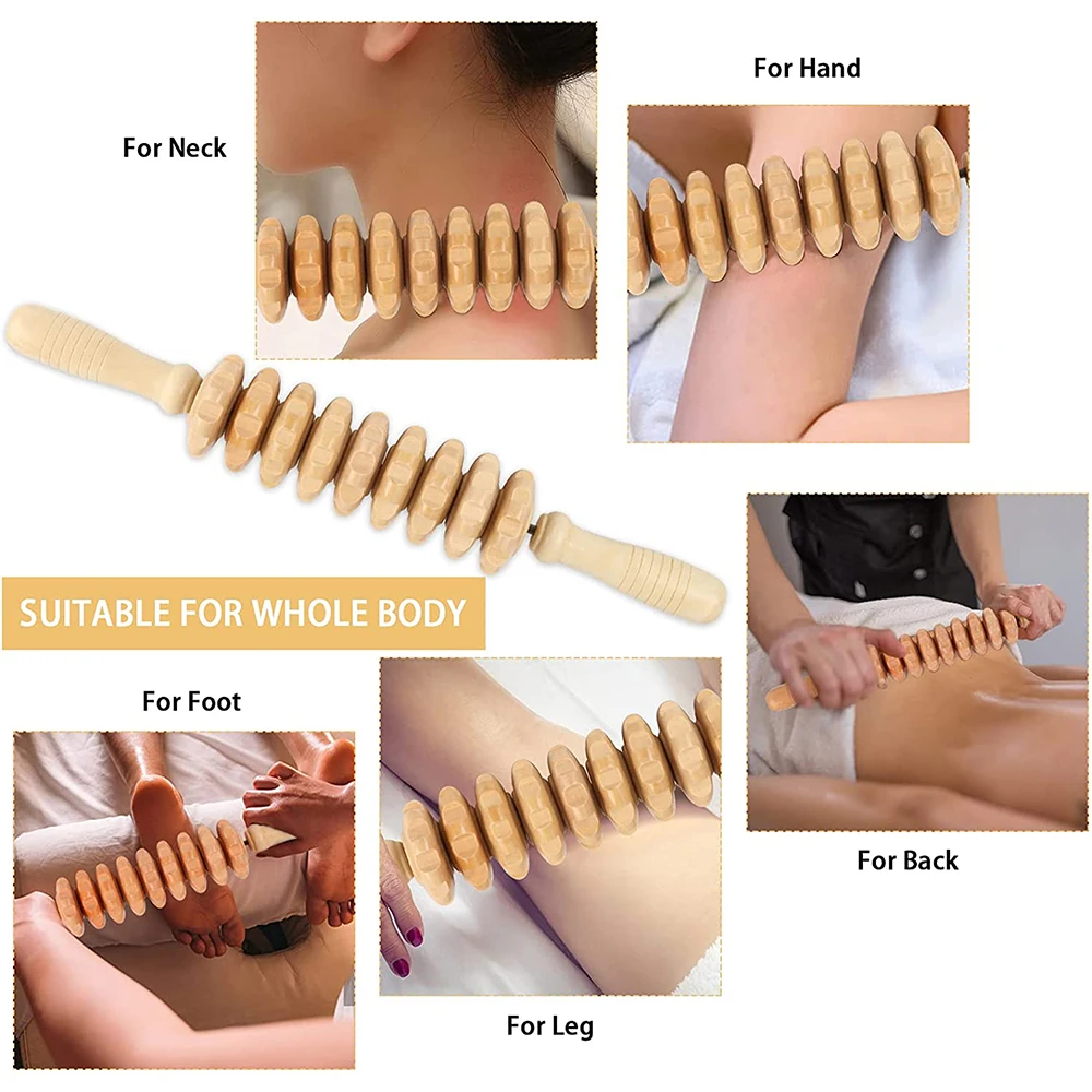 Premium Maderotherapy Wooden Tools 5 In 1 - Image 3