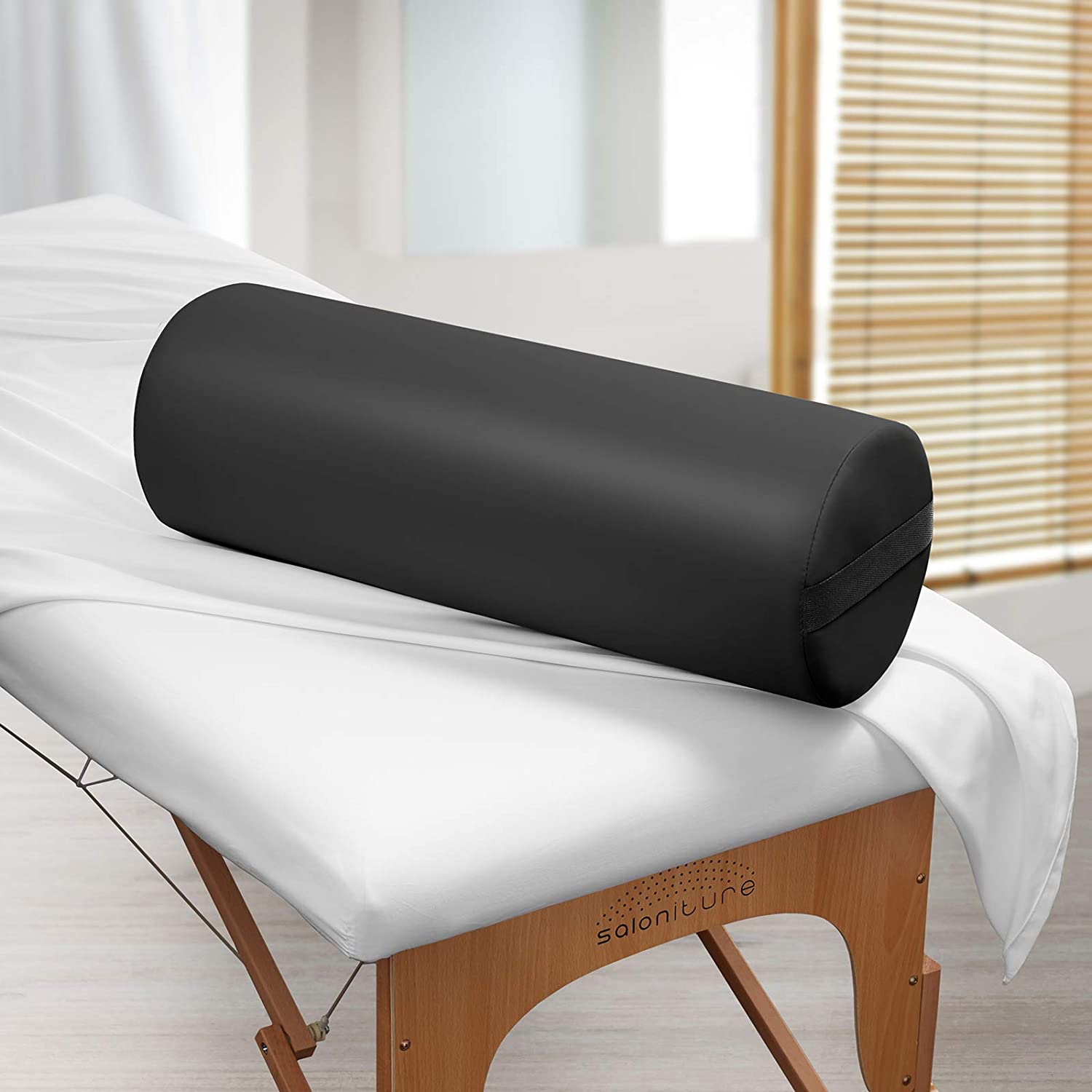 Round Bolster Pillow Pad Black - Image 4