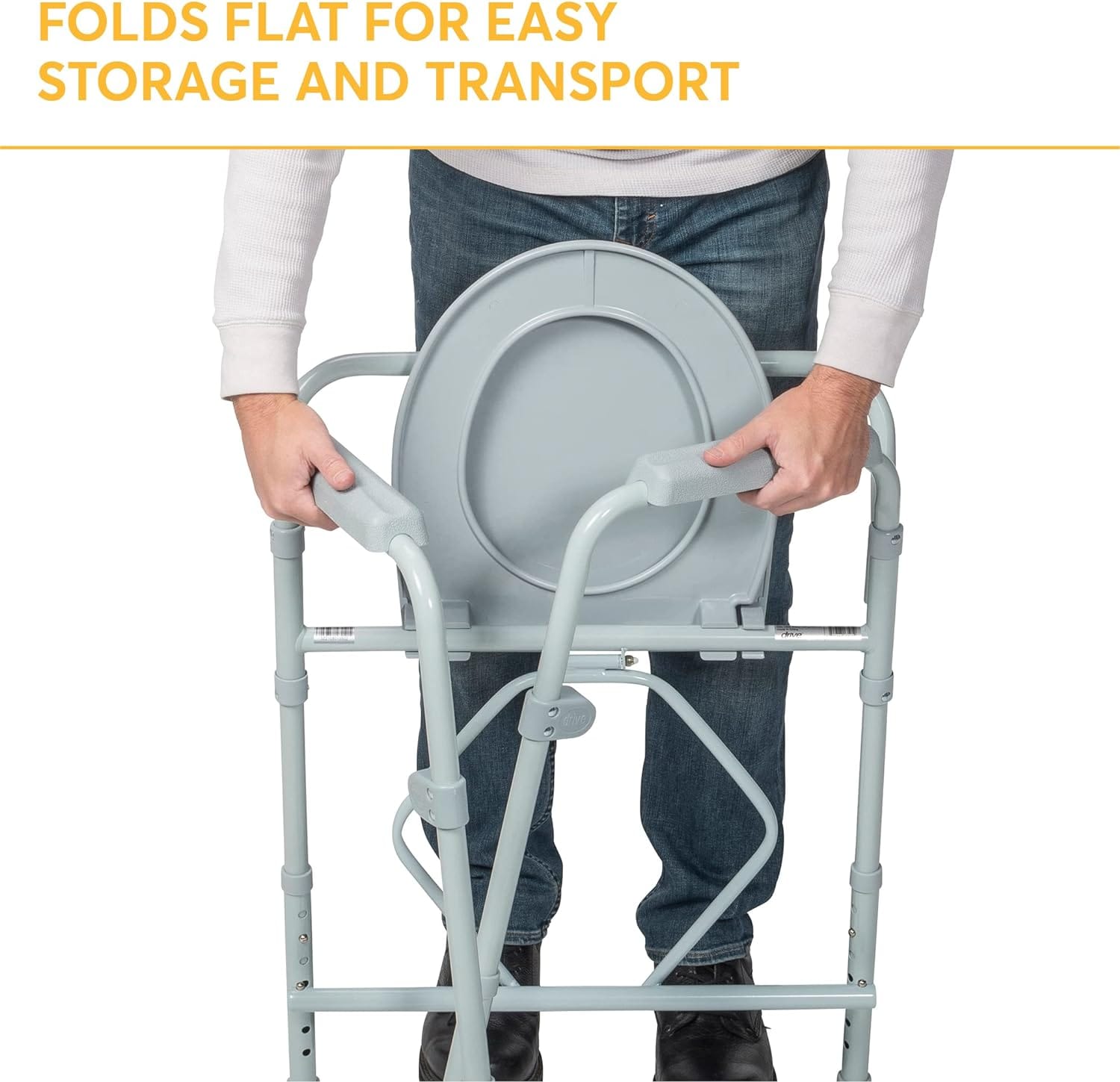 Aluminium Bedside Height Adjustable Toilet Seat - Image 8