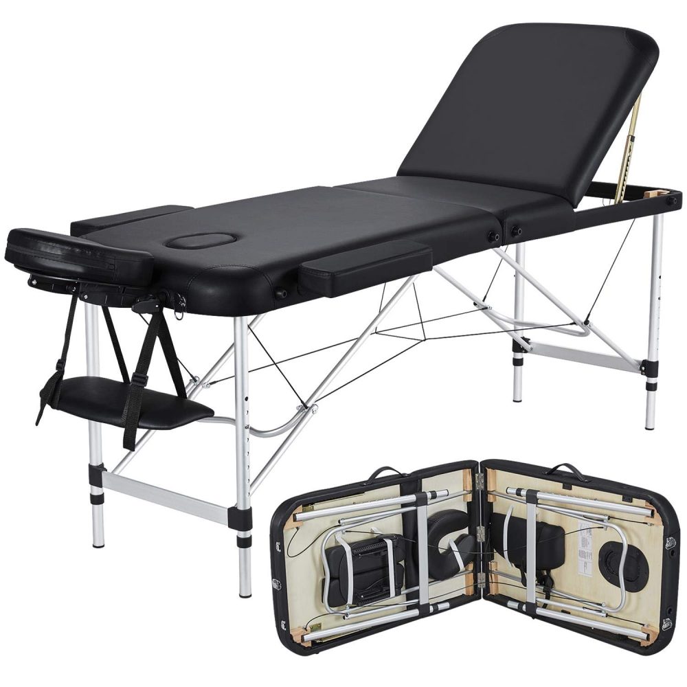 Portable Aluminium Treatment Chariot 3 Sections, 60cm Wide, 4cm Padding