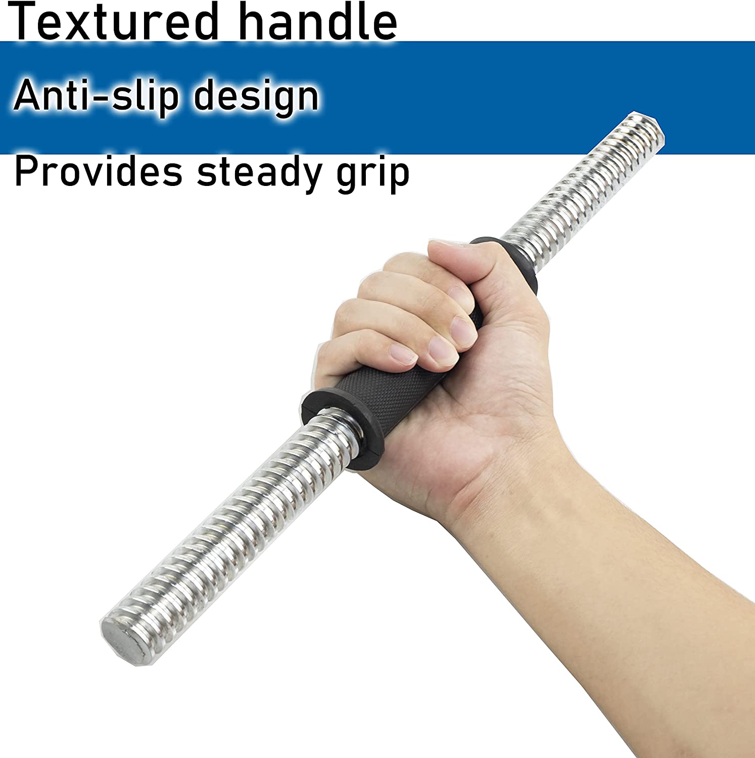 Dumbbell Axe Barbell Rubber Handles - Image 2
