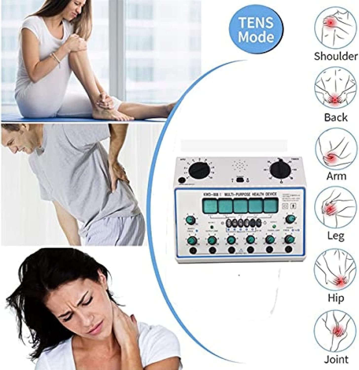 Electric Acupuncture Stimulator Machine 6 Output for Electric Impulse Electrotherapy Acupuncture Treatment - Image 9
