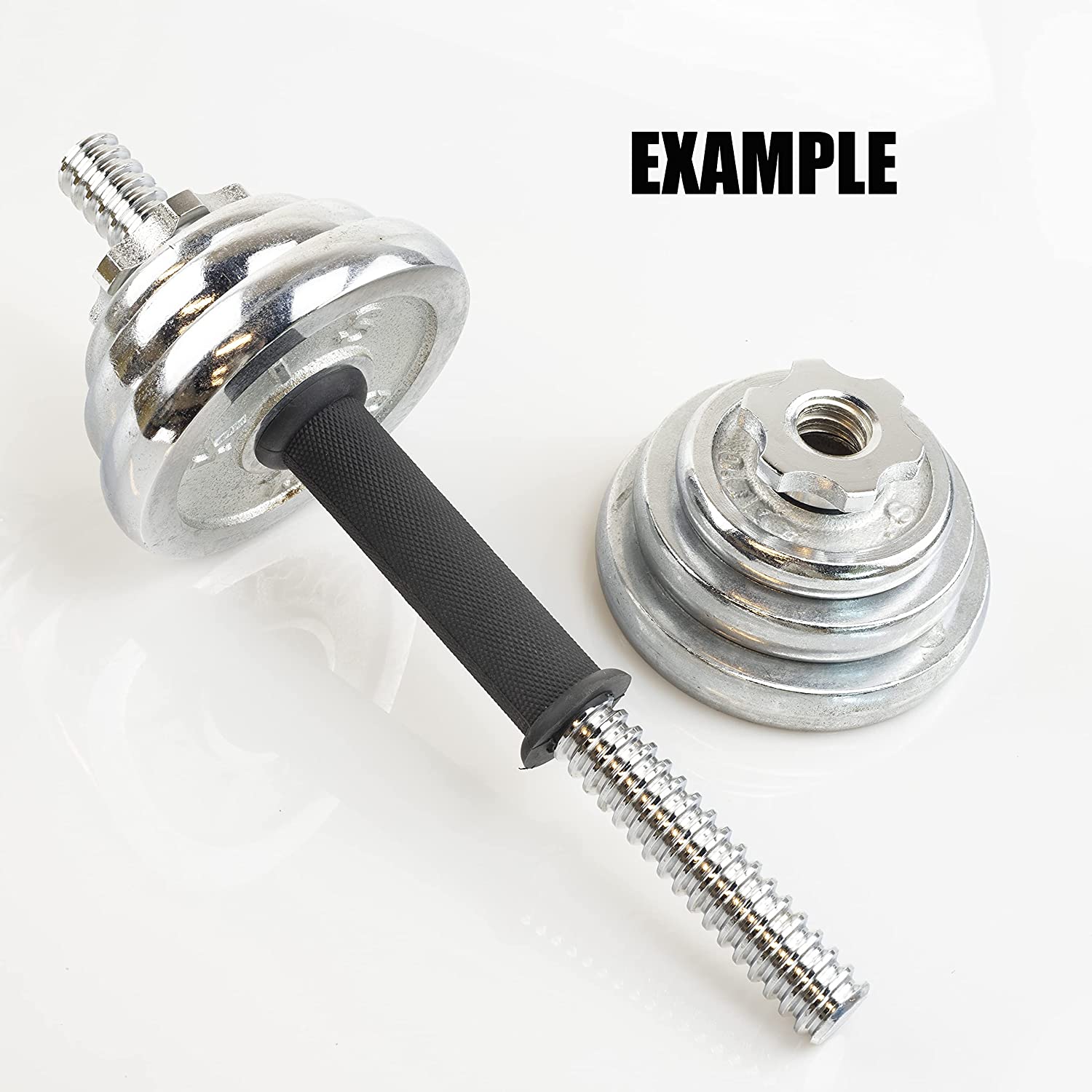 Dumbbell Axe Barbell Rubber Handles - Image 3