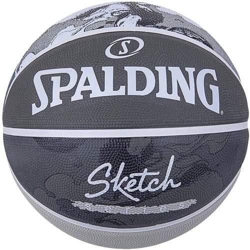 Spalding Sketch Series Grey Outdoor Basketball - Size 7