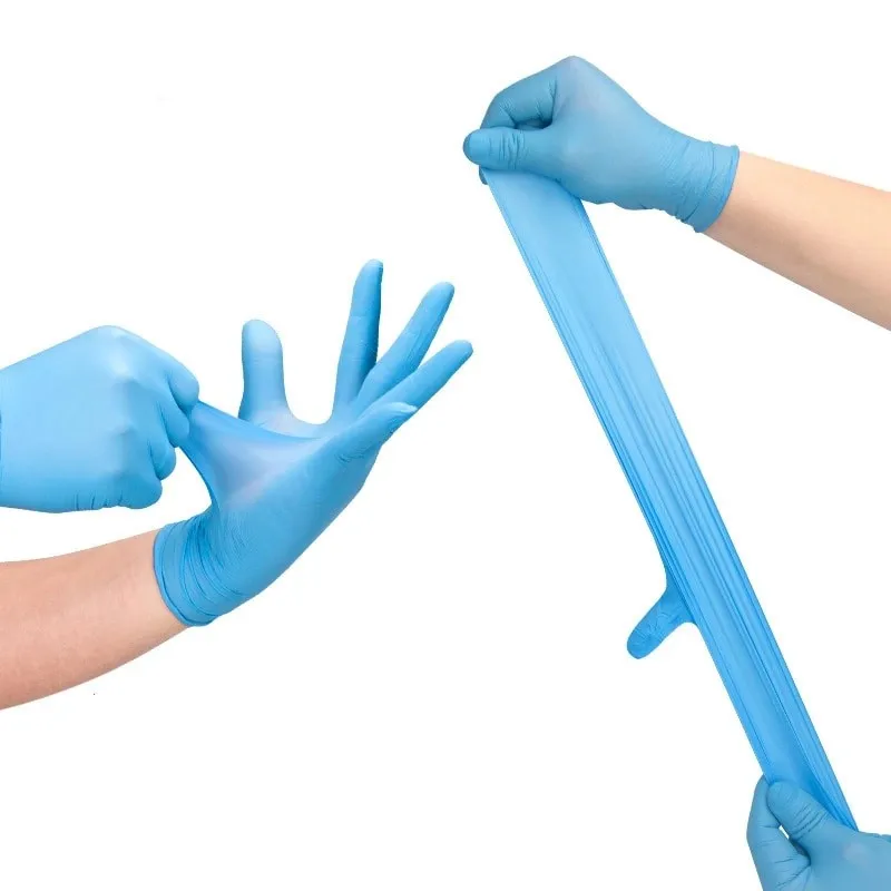 Nitrile Examination Gloves Blue Powder-Free - Image 3