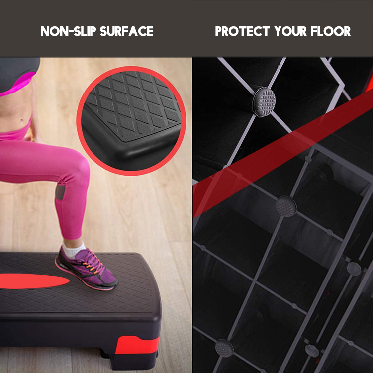 Aerobic Step - Height Adjustable Red/Black - Image 5