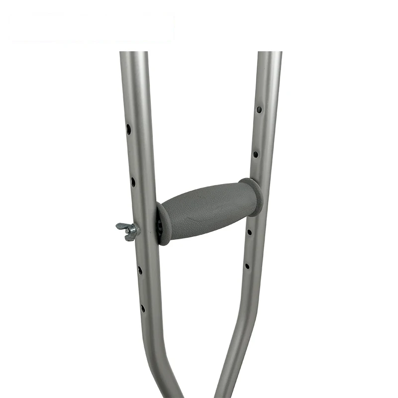 Height adjustable aluminum axillary crutches 1 Piece - Image 3
