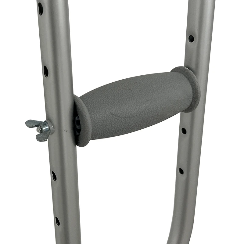 Height adjustable aluminum axillary crutches 1 Piece - Image 6