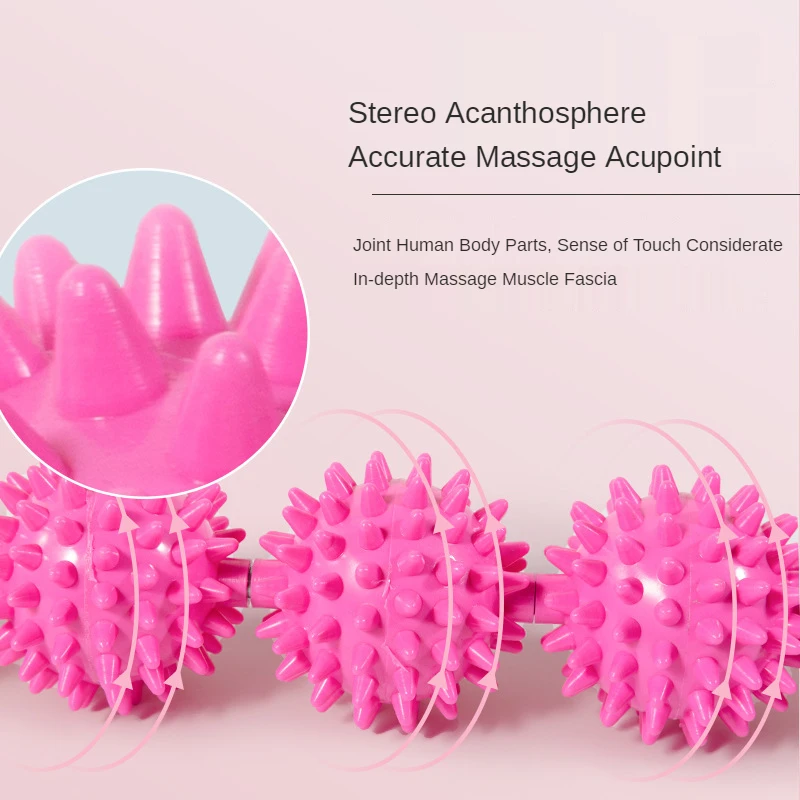 M3 Body Massage Stick with 5 Spiky Ball 360 Degree Rotation - Image 2