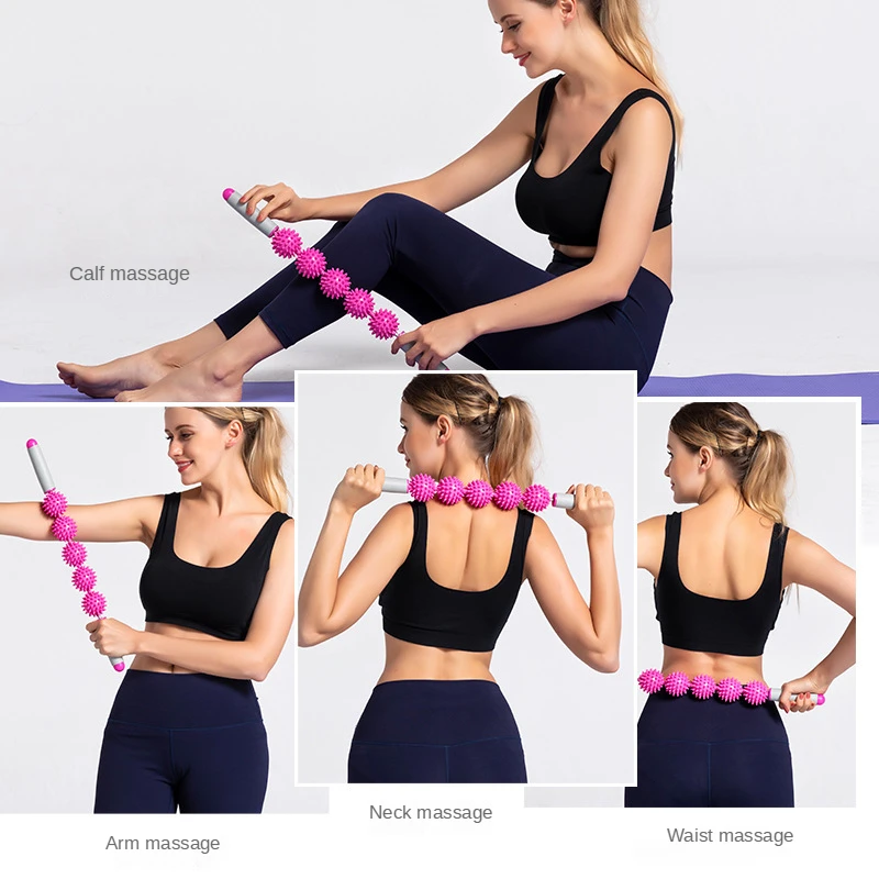 M3 Body Massage Stick with 5 Spiky Ball 360 Degree Rotation - Image 3