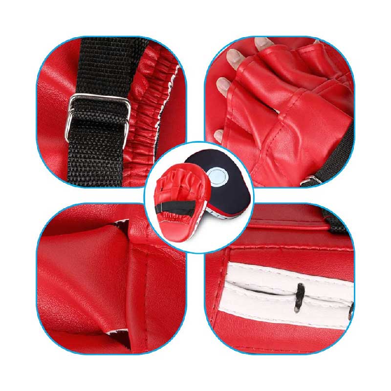 Boxing Mitts Red and Black - Image 3