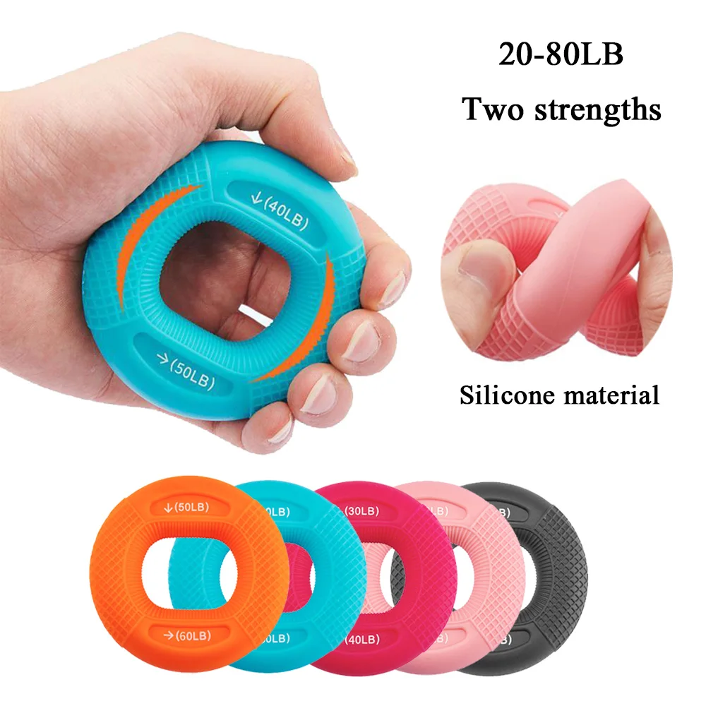 Silicone Adjustable Hand Grip 20-80LB Ring