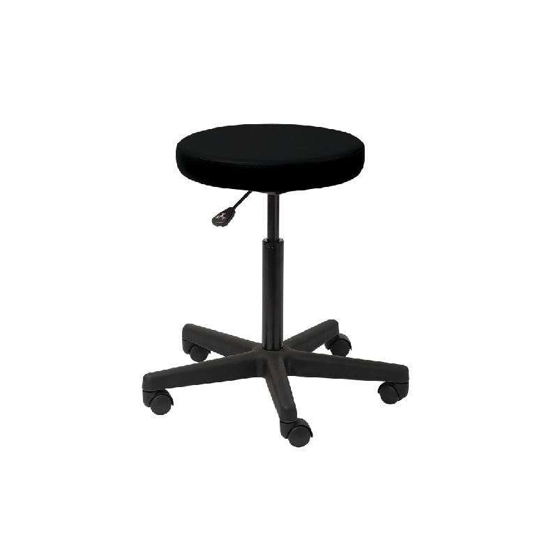 Chair Rolling Stool with Wheels and Soft Padding Adjustable