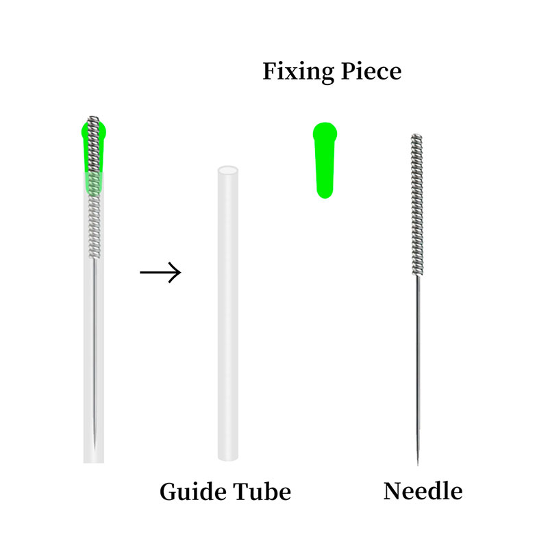 Dry Needle - 100 Disposable Sterile Acupuncture Needles With Tube - Image 4