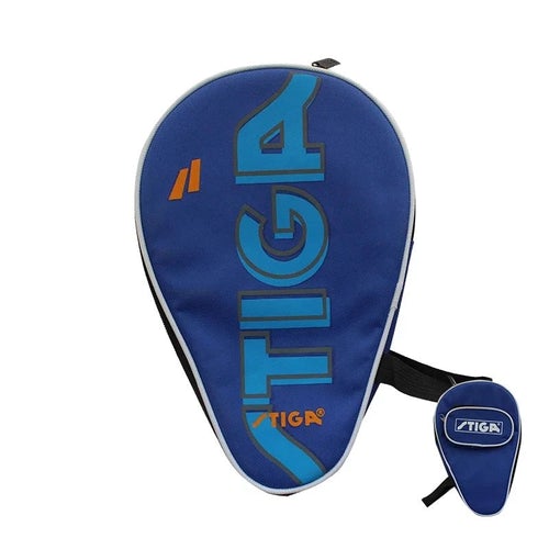 Stiga Table Tennis Racket Cover Double Side Black & Blue