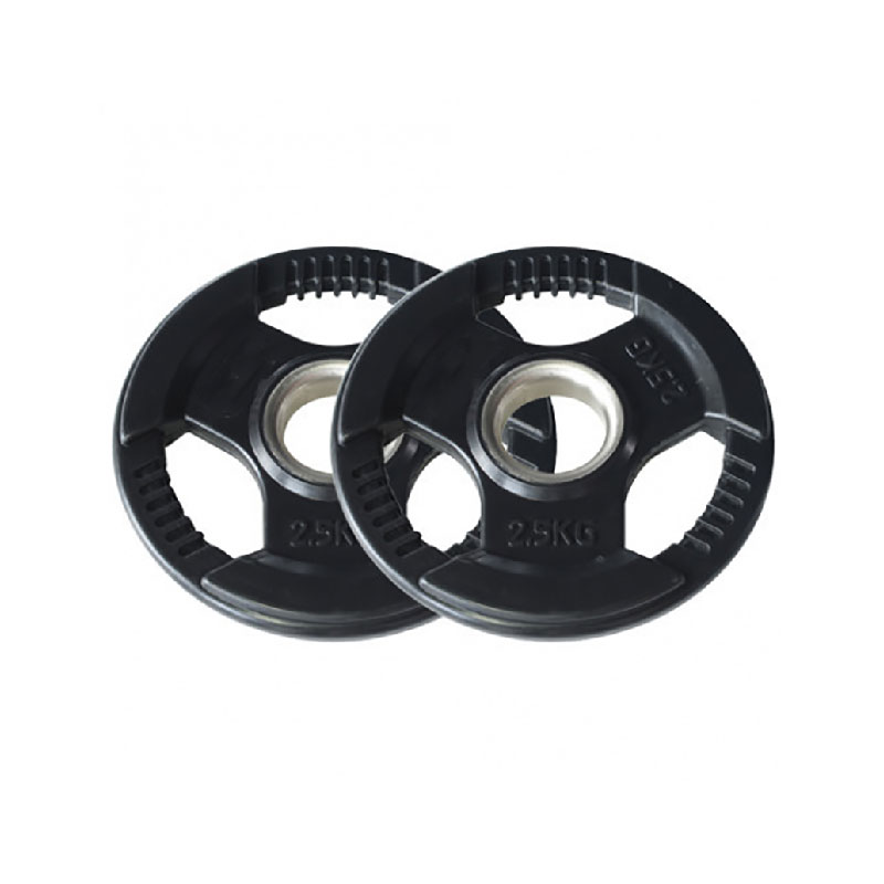 Rubber Covered Tri Grip Olympic Weight Plates Pairs