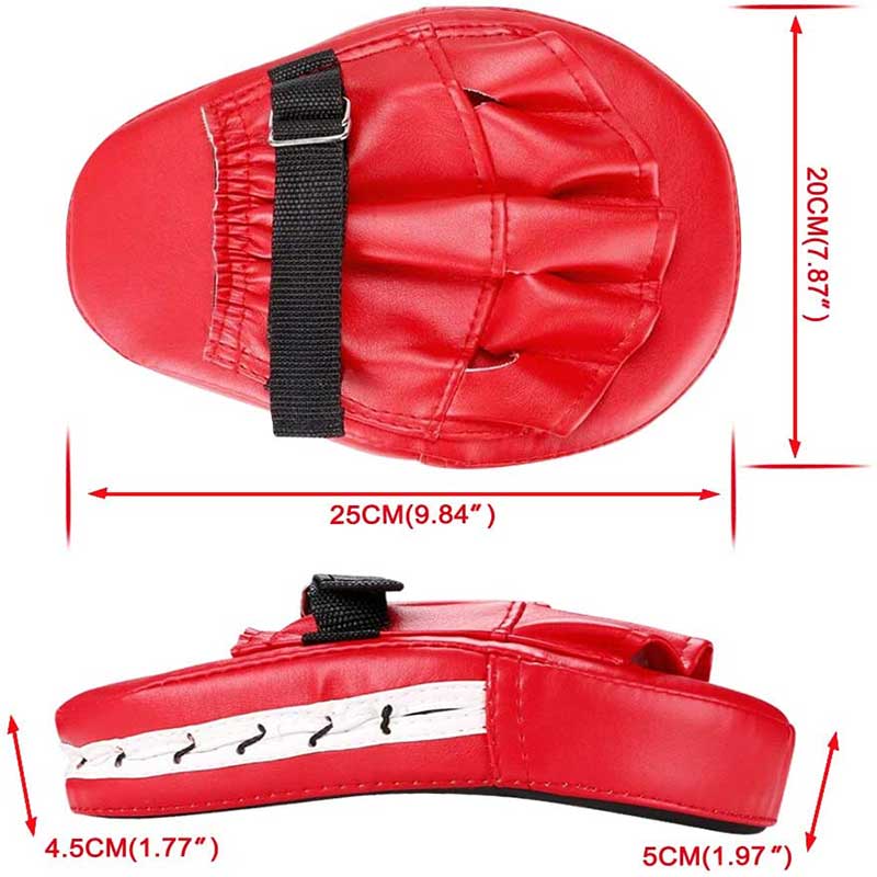 Boxing Mitts Red and Black - Image 4