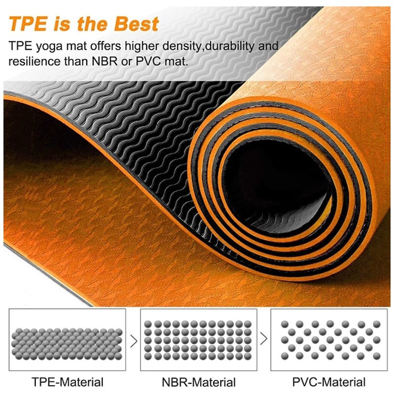 Double Layered TPE Yoga Mat 7mm - Image 3