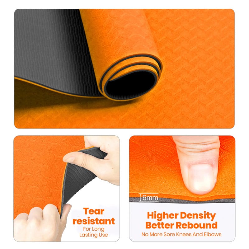 Double Layered TPE Yoga Mat 7mm - Image 4