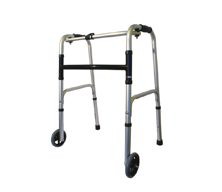 Foldable Walker With 2 Front Wheels
